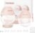 Wearable Electric Breast Pump, Hands-Free Portable Electric Pump with 3 Modes & 12 Intensive Levels, Whisper-Quiet & Lightweight for Travel, Custom Fit with 15/18/21/24mm Flanges(2 Pack)
