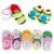 5 Pairs Baby Toddler Newborn Infant Stripes Anti Slip Non Skid Socks No-Show Crew Boat Cotton Slipper Sock