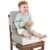 Booster Seat for Kitchen Chair, Toddler Booster Seat for Dining Table with Backrest & Safety Buckles, Non-Slip Portable Dining Seat, High Chair Alternative for Home & Travel