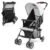 HONEY JOY Lightweight Stroller, Compact Travel Stroller for Airplane, Toddler Fold Pushchair w/Adjustable Canopy & Backrest, Storage Basket, Umbrella Stroller for Infants (Gray)