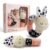 Bella Bunny Baby Rattle Toys – Rattles for Babies 0-6 Months High Contrast Baby Toys for Newborn Gifts – Ultra-Soft Sensory Toy Stick and Circle Baby Rattles 0-6 Months (2-Pack)