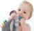 Pro Goleem Grey Elephant Loveys for Babies Girl and Boy, Baby Lovey with Teether, Baby Toys 0 3 6 9 12 Months, Safety Teething Toys for Babies Infant Newborn and Toddler Gifts