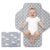 Baby Portable Changing Pad Travel – Waterproof Compact Diaper Changing Mat with Built-in Pillow – Lightweight & Foldable Changing Station, Newborn Shower Gifts