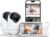 Dr.Care VistaView 5” Smart WiFi Baby Monitor with 2 Camaras – 2K Camera App Control & 1080P Split Screen, Cry & Motion Detection, Pan-Tilt-Zoom, HD Night Vision, Video Recording, Triple Security
