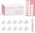 Nuliie 3-in-1 Flange Sizing Kit 13/15/17/19/21mm for 24mm Electric Double Breast Pump Flange/Shield, 10PCS Silicone Flange Inserts to Boost Pumping Efficiency & Comfort, BPA-Free Essential for Moms