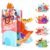 Vicloon Soft Cloth Books 0-6 Months, High Contrast Sensory Baby Toys – Tummy Time, Bath, Crinkle, Squeaky, Washable, Chewable, Non-Toxic, Early Educational