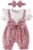 YINGISFITM Newborn Baby Girl Summer Clothes Short Sleeve Bubble Romper Bow Shorts Jumpsuit Infant Outfit 0 3 6 9 12 18 Months