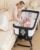 wayfong 3 in 1 Baby Bassinet Crib with Breathable Mesh, Bassinet Bedside Sleeper with Wheels, Mosquito Net, Storage Basket, 6 Height Adjustable, Easy to Assemble, Bassinets for Newborn Baby | Breathable Mesh, Mosquito Net, Large Storage Basket, 6 Height Adjustable, Multi-functional, Easy to Assemble
