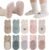 Baby Non-Slip Ankle Socks with Grips – Anti-Slip Crew Cotton Socks for Infants Toddlers Girls Boys