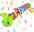 Baby Toys 0-6 6-12 Months, Stuffed Animal Infant Tummy Time Toys Sensory Toys with Crinkle, Rattles, Textures and Mirror Gifts for Newborn Boy Girls Toddlers, Caterpillar Musical Toy (Green)