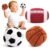 Baby Ball Toys 0-6 Months, Newborn Plush Rattle 3pcs Football Basketball Soccer Sports Set-Sensory Toys with Rattles for 0 3 6 9 12 Months Infant Boys Girls Birthday or Shower Gifts