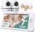 Baby Monitor with Camera and Audio – 7″ Split Screen, 5000mAh Battery (100H in VOX), 1080P PTZ Baby Camera Monitor with Flexible Mount, No WiFi Baby Monitor, Secure 2.4GHz FHSS