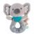 Baby Rattle Toys 0-6 Months – Gray Plush Koala Circle Sensory Rattle with High Contrast Visual Patterns & Textured Ring for Newborn Infant Development – Shower Gift Set