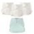 Esembly Cloth Diaper Bundle Set – 3 Organic Cotton Absorbent Inners and 1 Waterproof Outer Diaper Cover – Reusable, Washable, Snap Closure Cloth Diapers – Size 1 (7-17lbs), Mist