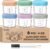 DRKIO 6 Pack Glass Baby Food Storage Containers – 4 Oz Baby Food Jars with Lids Baby Food Maker Microwave Dishwasher Freezer Safe 100% Leak Proof BPA Free Reusable