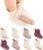 BONANGEL Baby Socks with Grips, 8 Pairs Non Slip Cotton Ankle Socks for Toddler Girls Boys Infants Kids 0-5 Years Old