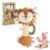 TYRY.HU Baby Rattles Toy, Plush Lion Rattle, Stuffed Animal Hand Rattles,Infant Grab Shake Rattle, Crinkle & Squeaker,Soft Sensory Toy with Sound for Babies 0-6 6-12 Months, Lion