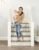 Regalo 2-in-1 Extra Tall Easy Swing Stairway and Hallway Walk Through Baby Gate, White, 24″ – 40.5″ Wide