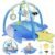 Dr.Rapeti 31x31inch Baby Play Mat, Activity Baby Play Gym with Arch, Playmats & Floor Gyms, Detachable Mirror and Squeaky Soft Set, Thick Non-Toxic Playmats