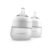 Nanobebe Flexy Silicone Baby Bottle, Anti-Colic, Natural Feel, Non-Collapsing Nipple, Non-Tip Stable Base, Easy to Clean 2-Pack, White, 5 oz