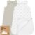 2-Pack Organic Baby Sleep Sacks, 100% Cotton – Soft & Breathable 0.5TOG Baby Wearable Blanket, Toddler Sleeping Sack 0-6 months, Easy to Wear Transitional Swaddles for Newborns, Infants (Nordic, S)