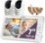 Comfyer BM01 7″ HD Split-Screen Baby Monitor with 2 1080P Cameras, 48 Hrs 6000mAh Battery Runs 2 Days in VOX Mode, No WiFi Monitor with a Flexible Bracket, 2 Way Audio, Remote PTZ, Auto Night Vision
