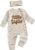 allshope Infant Baby Girl Fall Outfit Sweatshirt Romper Little Sister Lil Sis Long Sleeve Jumpsuit Newborn Clothes