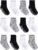 ZAPLES Baby Non Slip Grip Crew Socks with Anti Skid Soles for Infants Toddlers Kids Boys Girls
