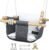 Baby Swing Outdoor and Indoor – Canvas Baby Swing 6 Months to 3 Years, Durable Baby Swing Chair, Indoor Baby Swing, Outdoor Baby Swing, Full Set of Ceiling Screws (Gray)