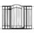 Ingenuity Multi-Use Decorative Extra Tall Walk-Thru Baby Gate, Fits Openings 28.5-48 Inch (Pack of 1), Black Metal, for Doorways and Stairways, 36′ Tall Baby and Pet Gate, Black, One Size