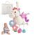 TYRY.HU Baby Stroller or Car Seat Toy,Soft Plush Stroller & Cot Hanging Toys, Rattle Sensory Developmental Activity Toy-Textured Ribbons&Crinkle Sounds&Silicone Teether, Gift for 0 3 6 9 12 Months