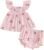 Mubineo Baby Girl Summer Clothes Cute Ruffle Tops Dress Shorts Outfits Set Infant Toddler Shrit Bloomers Princess Outfit