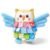 JoyCat Sensory Owl Baby Toy for 0-12 Months, 13”Soft Tummy Time Infant Toy with Multi-Textured Crinkle Feathers, Baby Mirror, Stuffed Animal Plush Montessori Gifts for Newborn Boys and Girls