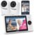 VTech 2-Cameras Smart WiFi Baby Monitor with 1080p FHD Camera and 5″ HD IPS Screen, Free App with Motion Video, Sound/Motion Detection and Notifications, Split-Screen, Pan-Tilt-Zoom: VM901-2HD
