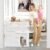 Retractable Baby Gate with Cat Door 55″ Wide Retractable Baby Gate for Stairs Mesh Baby Gate with Pet Door Retractable Dog Gate for The House Retractable Pet Gate with Door Safety Gates for Toddlers