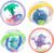 Nuby Bubbly Buds Interactive Bath Set – (4-Pack) Baby Bath Toys – 6+ Months