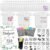 Bibs Bodysuits Baby Shower Game Sign Set Newborn Onesies Feeder Gift Fabric Marker Stencils Kit