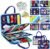 Esjay Toddler Busy Board Montessori Toys for Boys, Sensory Book Educational Activities for Learning Fine Motor Skills, Birthday Gifts for Boys Toddlers, Travel Toys for Airplane Car, Blue Dinosaur