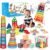 LearnToy Baby Toys 18-36 Months, Montessori 7-in-1 Activity Set – Stacking Blocks, Infant Teething Toy & Sensory Bin, Baby Boys & Girls Gifts