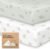 2-Pack Mini Crib Sheets Fitted – 38×26 Pack N Play Sheets for Pack and Play Mattress, Organic Cotton, Soft & Breathable Playard Bedding, Neutral Mini Toddler Bed Cover for Boys, Girls (Elly)