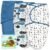 Cute Castle 3-Pack Baby Swaddle Sleep Sacks – Newborn Swaddle Sack – Ergonomic Baby Swaddles Blanket Warp for Boys and Girls – Baby Essentials (0-3 Months – Blue)