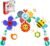 Lynncare Adjustable Arch Bassinet Toys for Infant & Toddlers, Stroller Arch, Baby Crib Toys with Fascinating Hanging for Stimulating Baby’s Senses and Developing Motor Skills