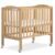 Dream On Me 2-in-1 Portable Mini Crib, Non-Full Size Baby Crib for Small Spaces, 2 Mattress Heights, Compact Travel Design, Includes Mattress, GREENGUARD Gold & BSA Certified, Natural