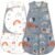 GUNTAIL Newborn Sleep Sack Baby Swaddle,3-Way Adjustable Wearable Blanket,100% Rayon Cotton Swaddling sleeping bag, 3-6 Months