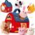 hahaland Baby Toys 6-12 Months – Surprise Barn Stuffed Farm Animals, Rattle, Crinkle, Mirror, Montessori Toys for 6 Month Old Sensory Balls 1-3, Baby Boy Gifts, Farm Plush Toys for Babies Travel Toy