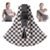 Baby Sling Carrier, Premium Cotton Blend Baby Carrier for Toddlers, Adjustable & Breathable Toddler Carrier with Ventilated Straps, Lightweight & Travel-Friendly Design (Ebony Check)