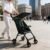 Lightweight Travel Baby Stroller, Compact Foldable Baby Stroller with Sun Visor, Convenience Airplane Strollers, Ultra-Compact One-Hand Foldable Stroller, Baby Airplane Travel Essentials (Dark Green)