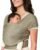 Ergobaby Aura Baby Wrap Carrier for Newborn 0-12 Months (8-25 lbs) – Soft Stretchy Infant Wrap Carrier with Hip-Healthy Positioning, Pre-Tied Design – Olive Diamond