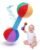 Jollybaby Soft Plush Stuffed Baby Dumbbell Rattle Toys for 0-3-6 Months Newborn, High Contrast Colorful Sensory Rattles Weights Toys for Infant Baby 0-3 Months, Funny Baby Boy Girls Shower Gifts