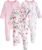 Yoofoss Baby Pajamas 100% Organic Cotton Baby Sleepers for Newborn 0-3 3-6 6-9 Months Boys Girl Clothes 3pcs Footed PJs